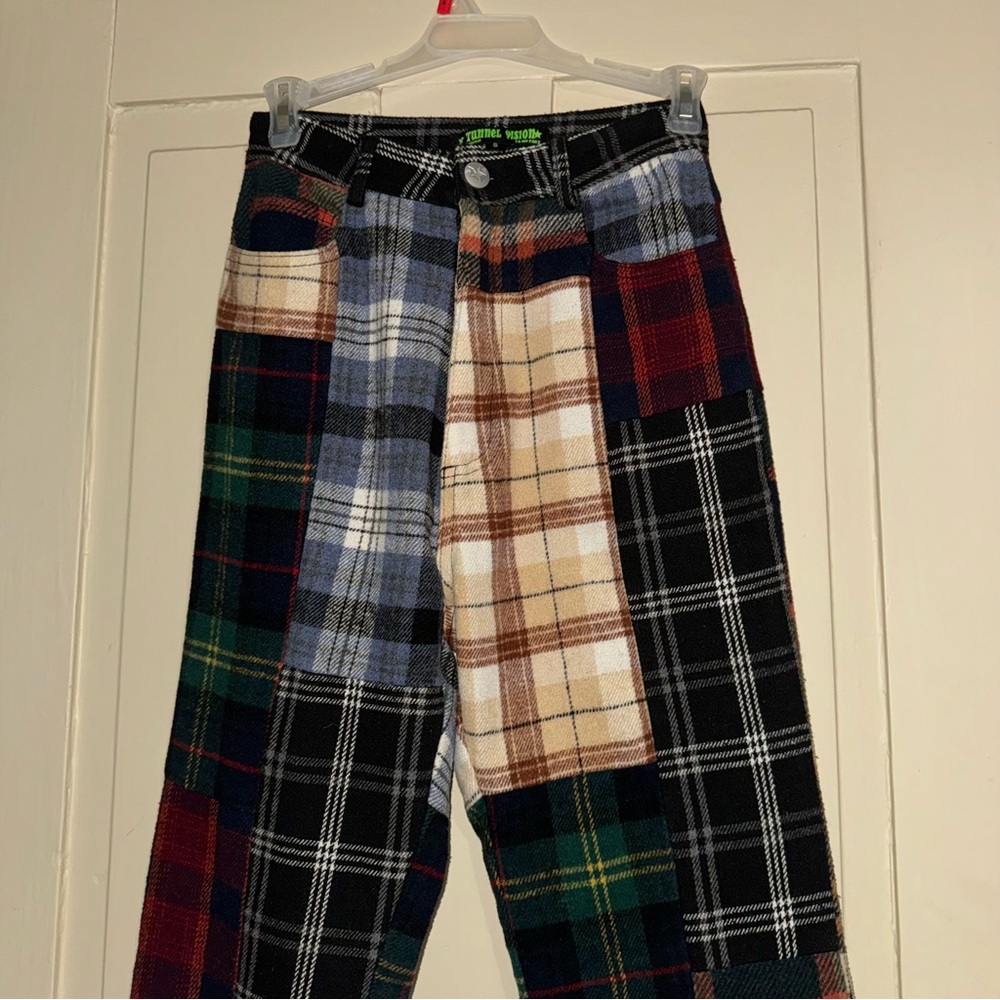 Tunnel Vision Laney Patchwork Flannel Flares S - image 6